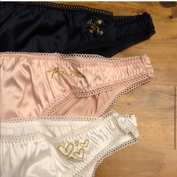 Free People 3 panties silky set Small New - Picture 4 of 6
